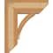 Ekena Millwork Thorton Slat Rough Sawn Bracket w/ Offset Brace, Western Red Cedar, 8"W x 20"D x 24"H BKT0806X20X24THR06RWR - alternate 2
